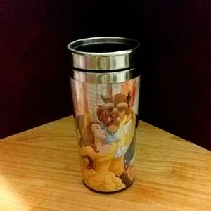 Beauty n beast cup with lid